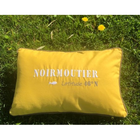 Coussin Noirmoutier latitude jaune