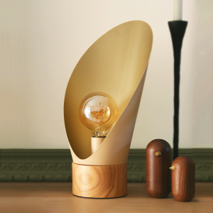 Lampe Spoon champagne H30cm