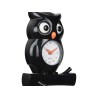 Horloge hibou noir à balancier