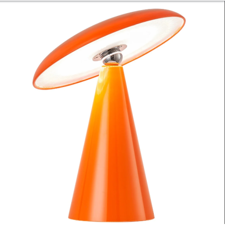 Lampe champignon LED tactile orange